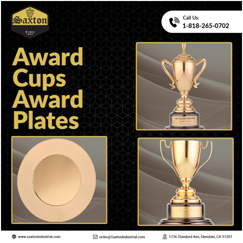 Custom award plate for corporate recognition and achievement